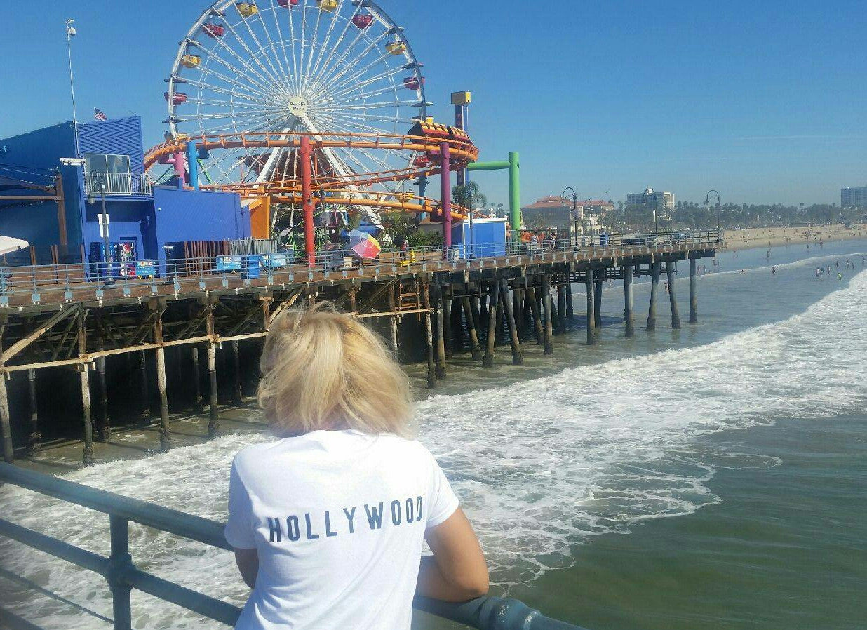 Hollywood Back  Print T-shirt