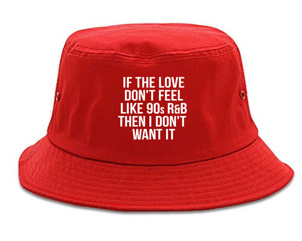 90s RnB Love red Bucket Hat