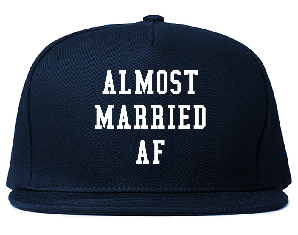 Almost Married AF Engaged Blue Snapback Hat