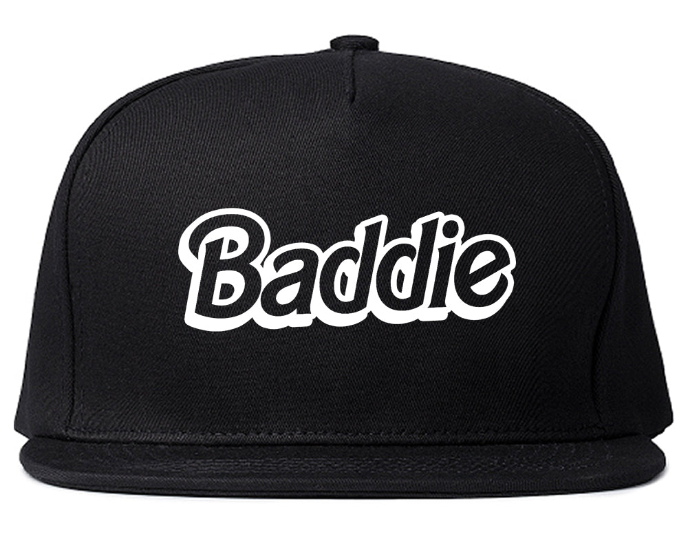 Baddie Bad Girl Snapback Hat Black