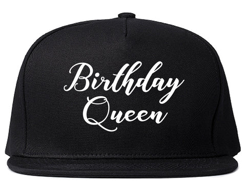 Birthday Queen Black Snapback Hat