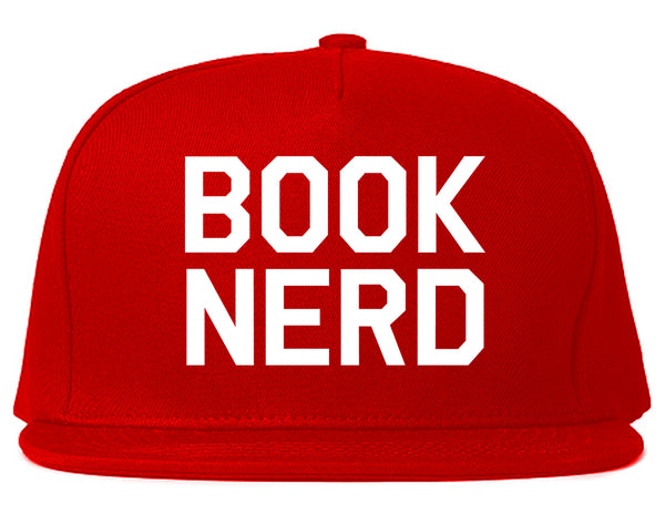 Book Nerd Reading Red Snapback Hat