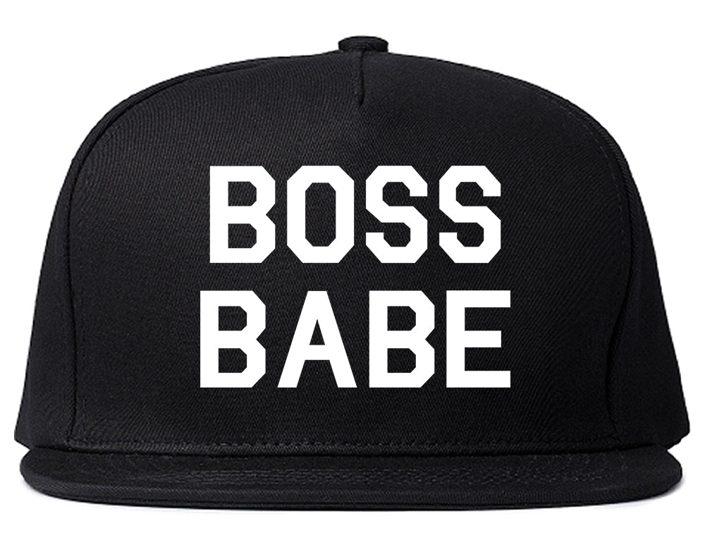 Boss Babe Black Snapback Hat