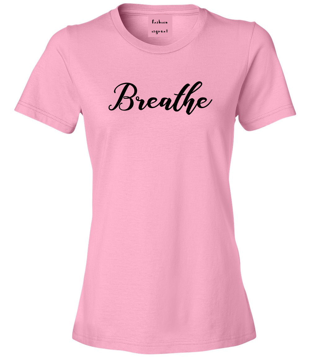 Breathe Yoga Peaceful Pink T-Shirt