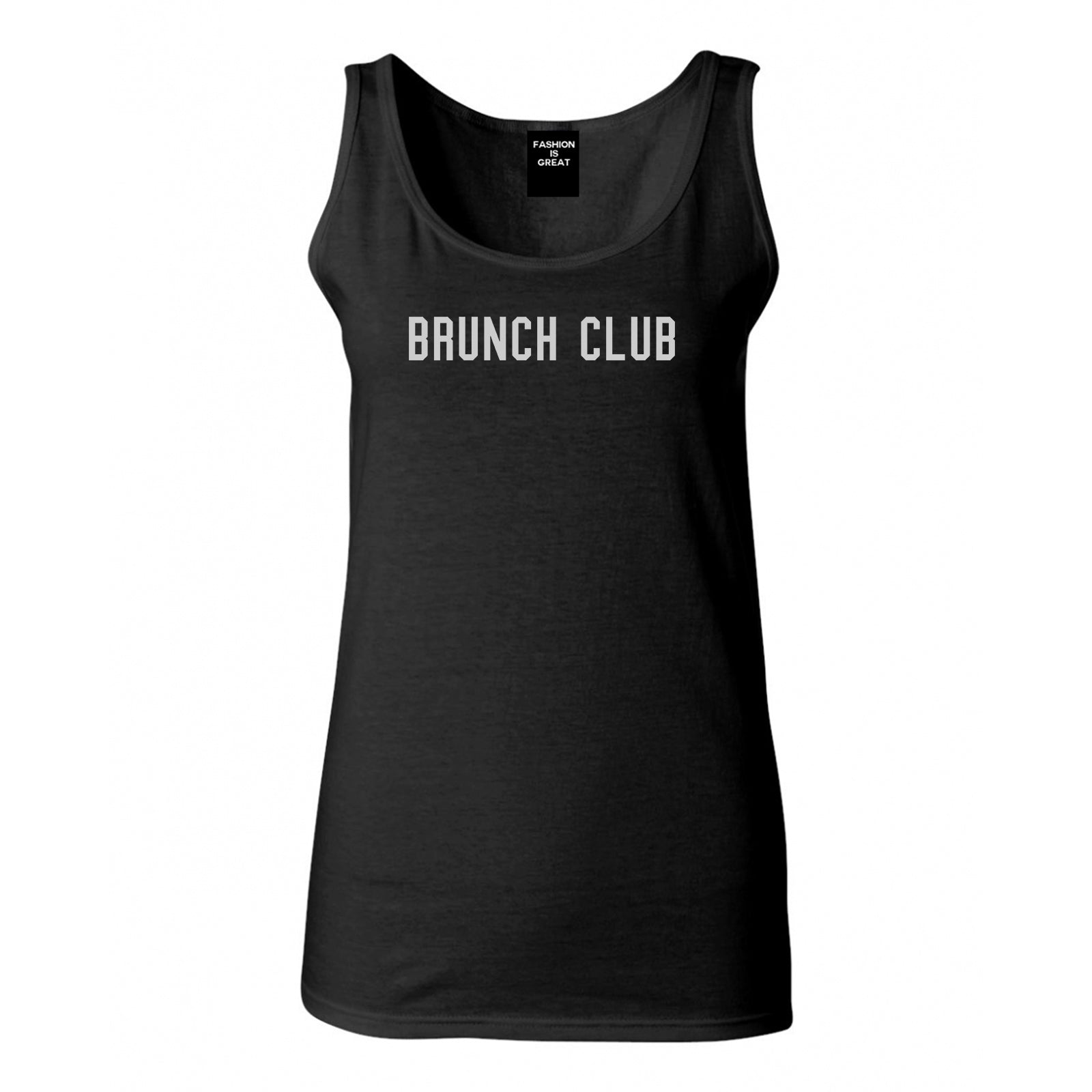 Brunch Club Black Tank Top