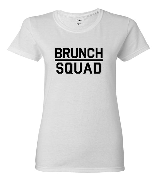 Brunch Squad Food White Womens T-Shirt