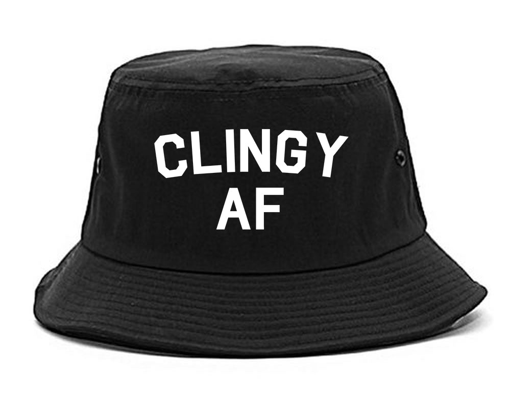 Clingy AF Funny Girlfriend Bucket Hat Black