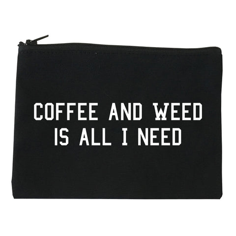 Coffee And Weed All I Need Makeup Bag Red