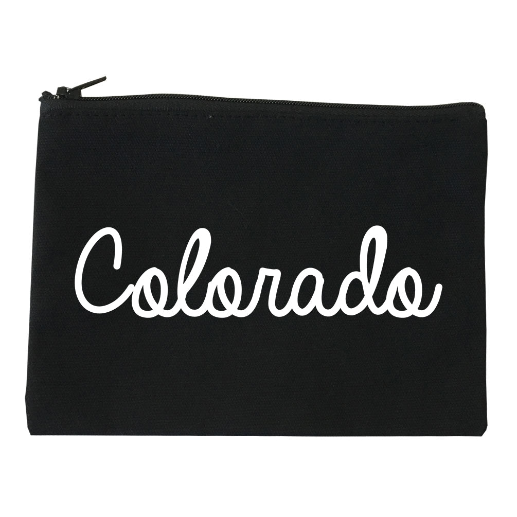 Colorado CO Script Chest black Makeup Bag