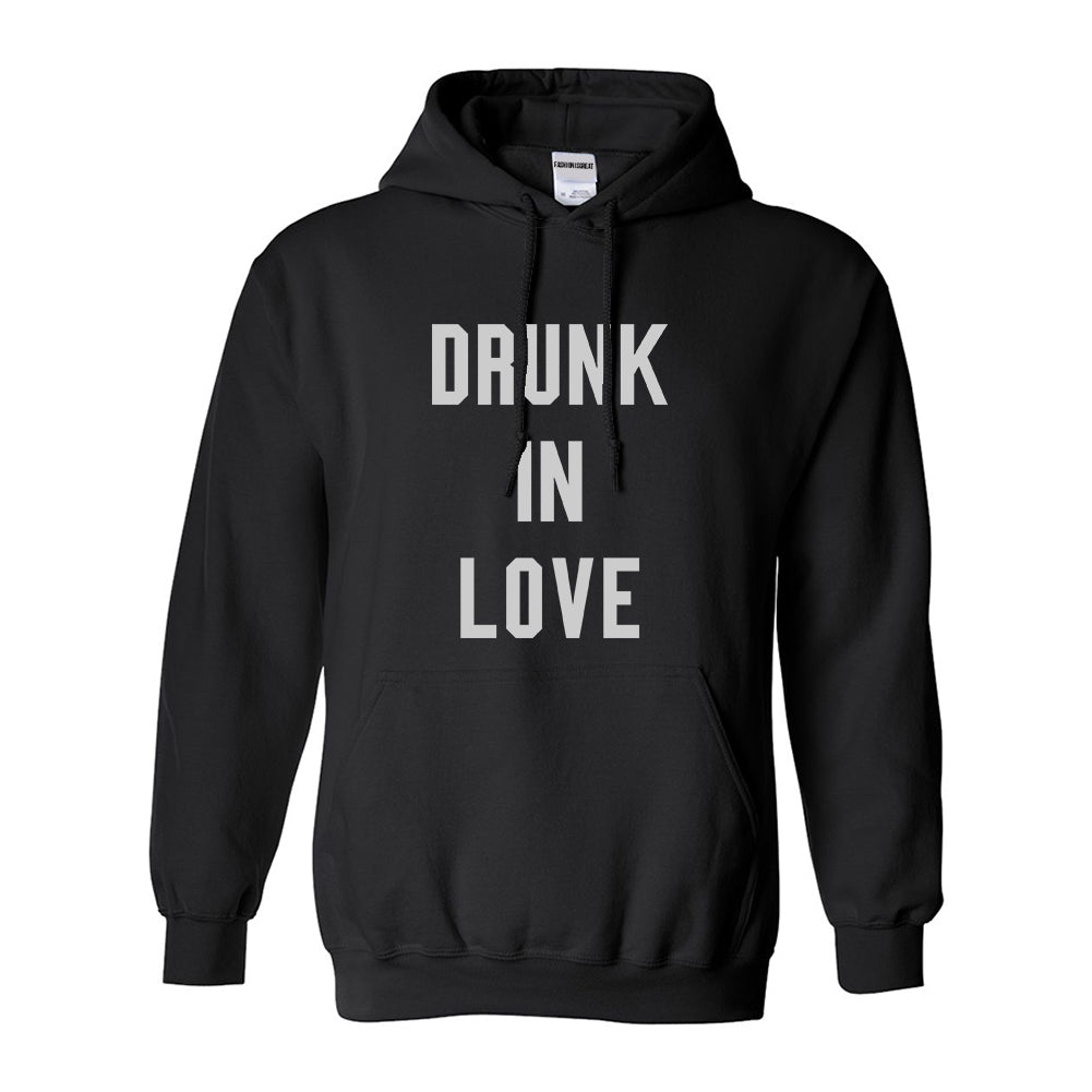Drunk In Love Bachelorette Black Womens Pullover Hoodie