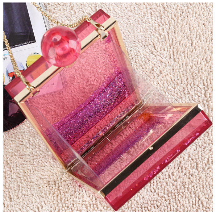 Pretty Pink Perfume Clutch