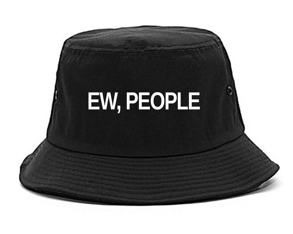 Ew People Introvert Bucket Hat Black