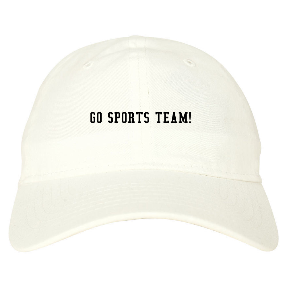 Go Sports Team White Dad Hat