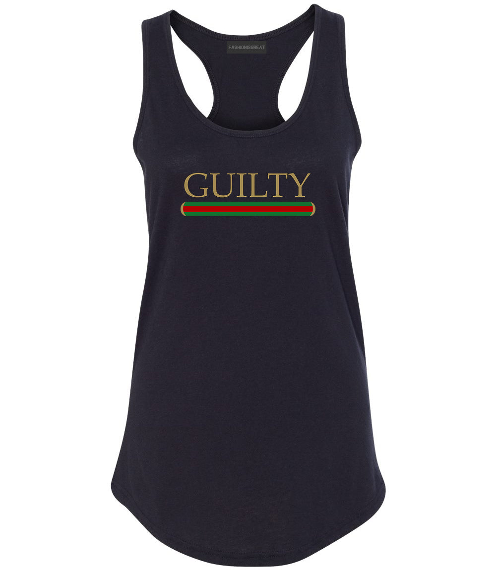 Guilty Fashion Womens Racerback Tank Top Black