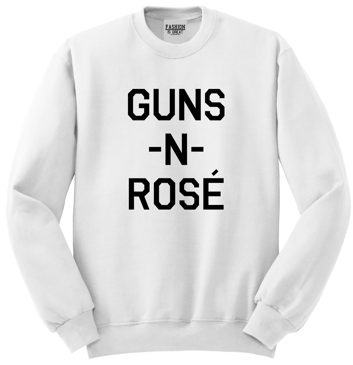 Guns And Rose Funny Concert White Crewneck Sweatshirt