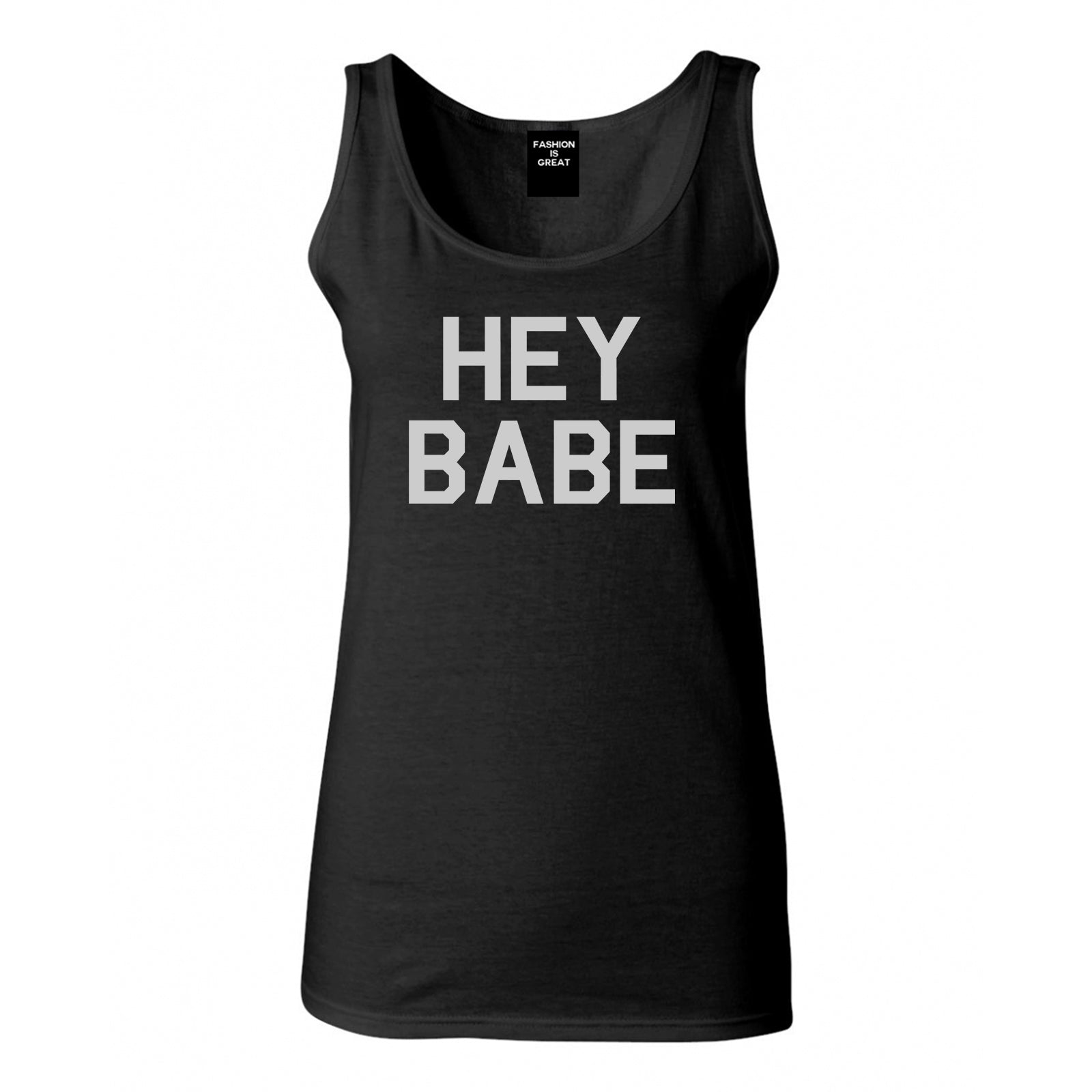 Hey Babe Black Tank Top