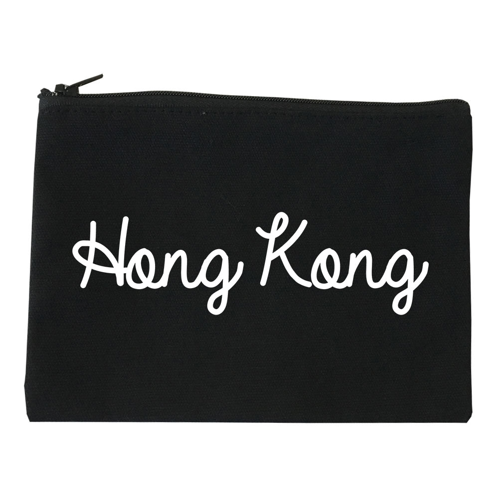 Hong Kong China Script Chest black Makeup Bag