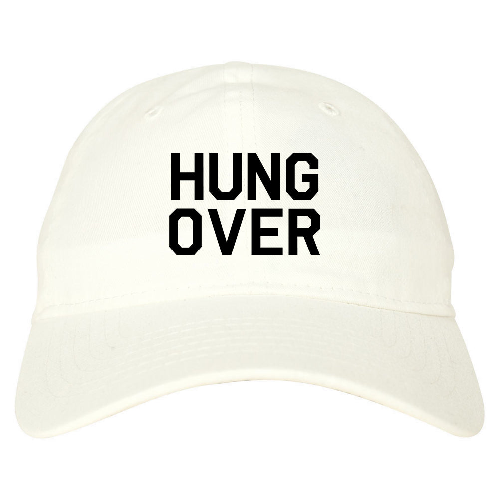 Hungover Drinking White Dad Hat