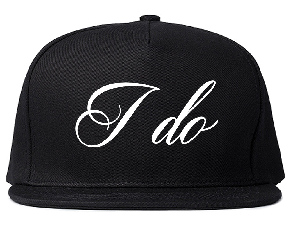 I Do Wedding Bride Black Snapback Hat