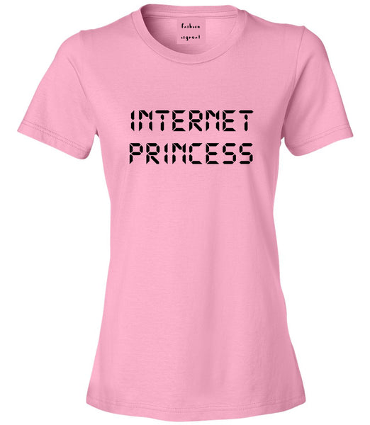 Internet Princess Wifi Pink Womens T-Shirt