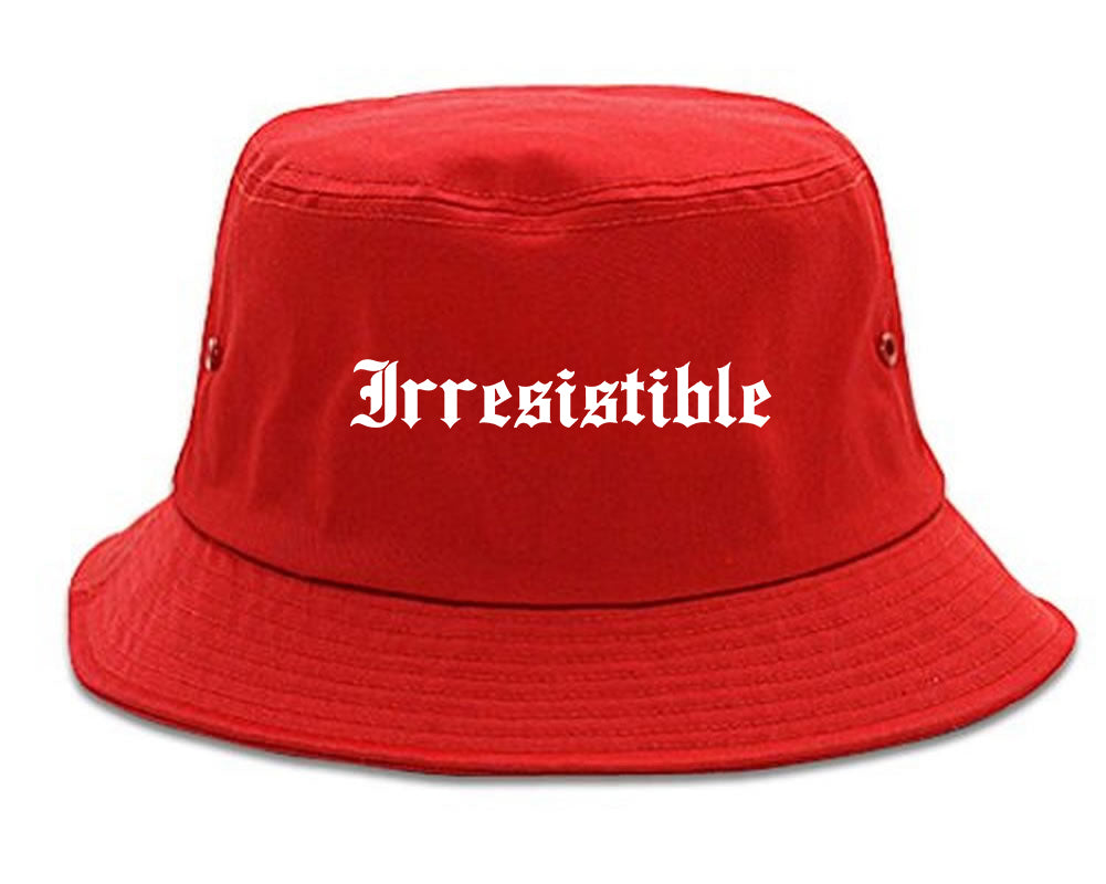 Irresistible Goth Graphic Bucket Hat Red