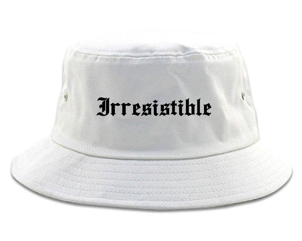 Irresistible Goth Graphic Bucket Hat White