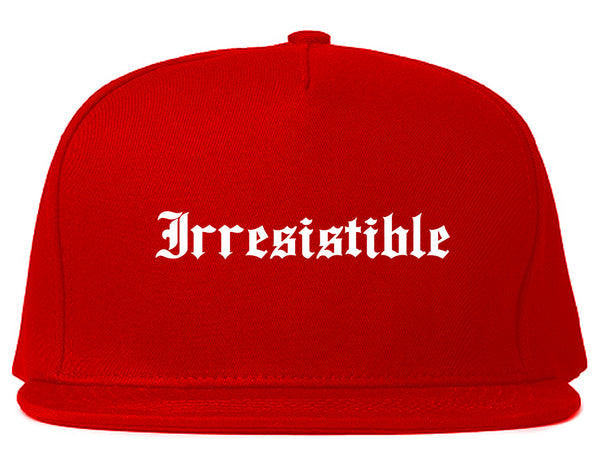 Irresistible Goth Graphic Snapback Hat Red