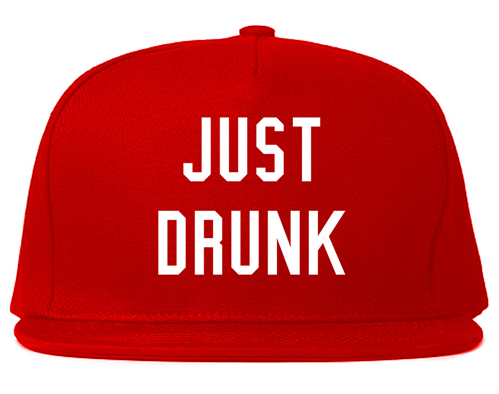 Just Drunk Bridal Party Red Snapback Hat