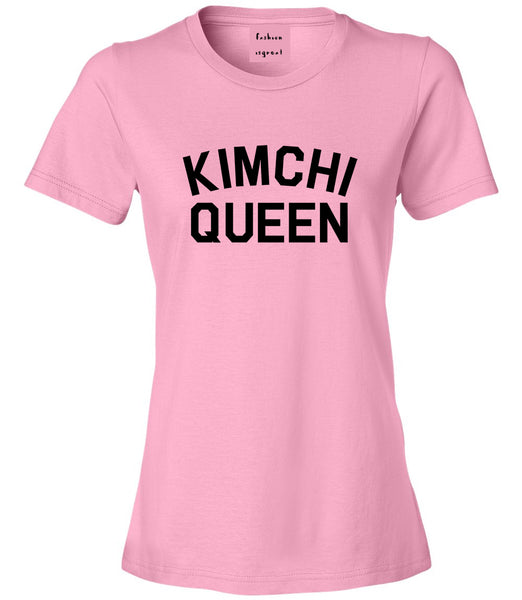 Kimchi Queen Food Pink Womens T-Shirt