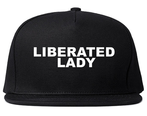 Liberaty Lady Snapback Hat Black