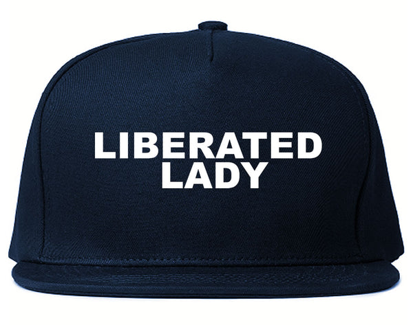 Liberaty Lady Snapback Hat Blue