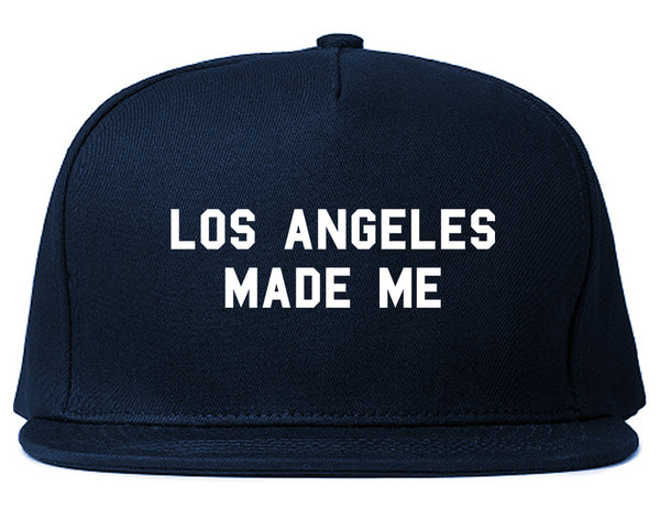 Los Angeles Made Me Snapback Hat Navy Blue