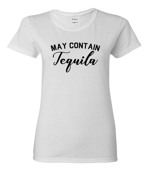 May Contain Tequila Mexico Vacation White T-Shirt