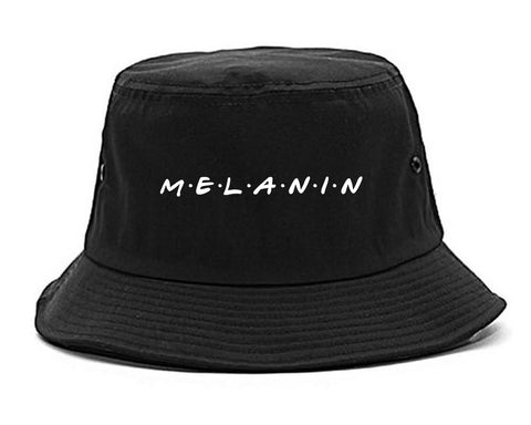 Melanin Friends Magic Bucket Hat Black