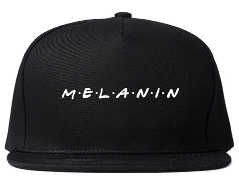 Melanin Friends Magic Snapback Hat Black