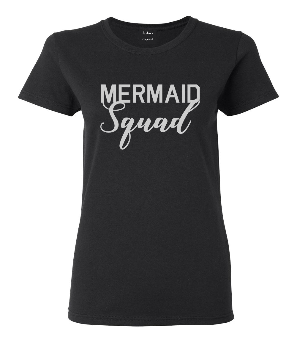 Mermaid Squad Bachelorette Party Black T-Shirt