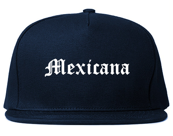 Mexicana Mexican Snapback Hat Blue