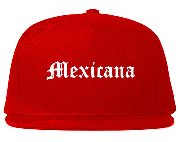 Mexicana Mexican Snapback Hat Red