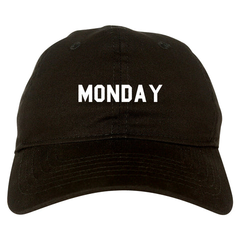 Monday Days Of The Week black dad hat