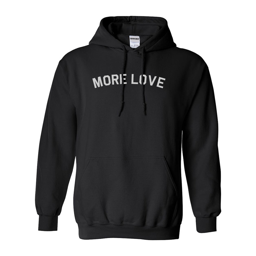 More Love Hippie Black Pullover Hoodie