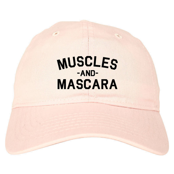 Muscles And Mascara Workout Gym Pink Dad Hat
