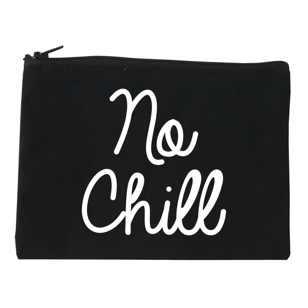 No Chill Funny Vibes Chest black Makeup Bag