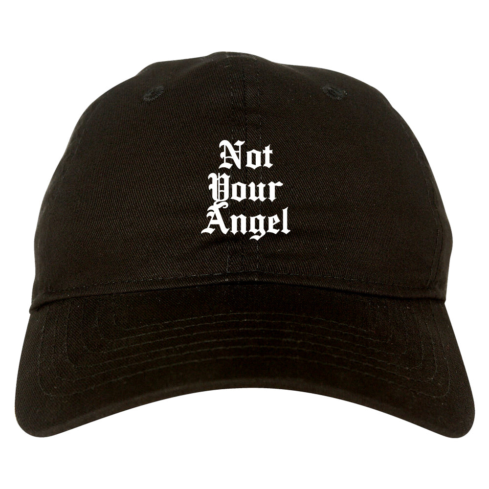 Not Your Angel Goth black dad hat