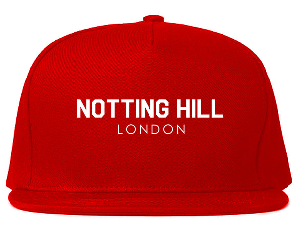 Notting Hill London Snapback Hat Red