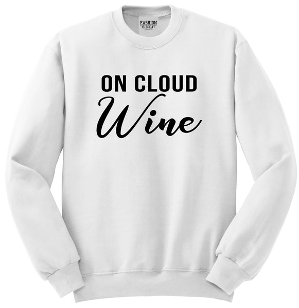 On Cloud Wine Nine Bachelorette White Crewneck Sweatshirt