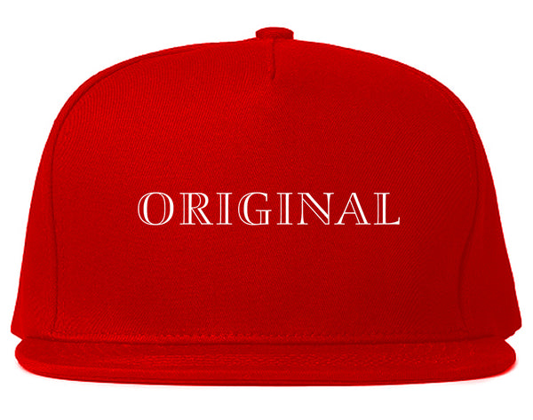 Original Snapback Hat Red