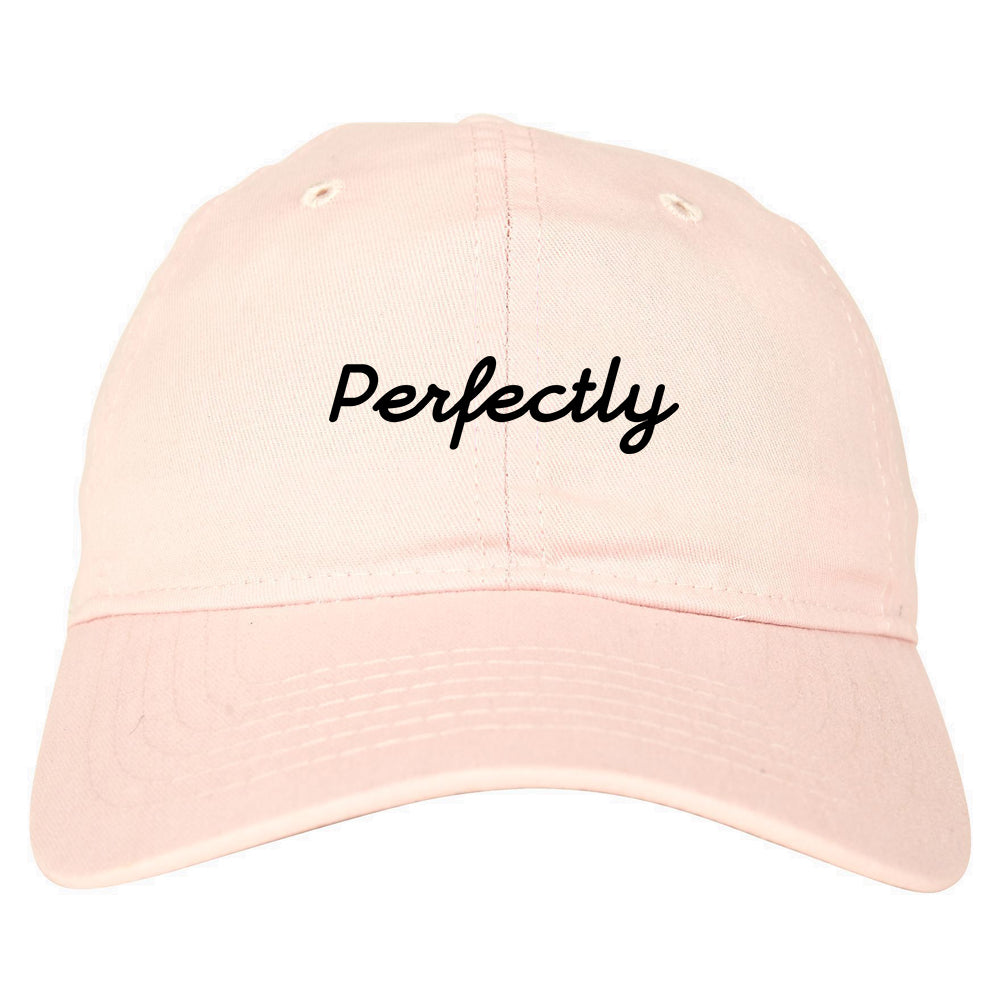 Perfectly Script Chest Dad Hat Pink