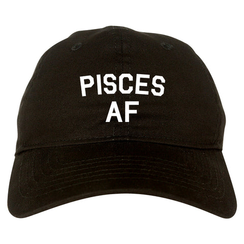 Pisces AF Astrology Sign Black Dad Hat