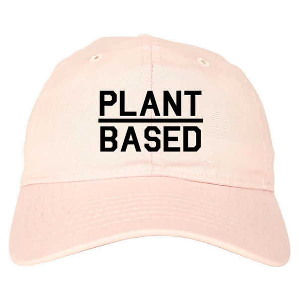 Plant Based Green Vegan pink dad hat