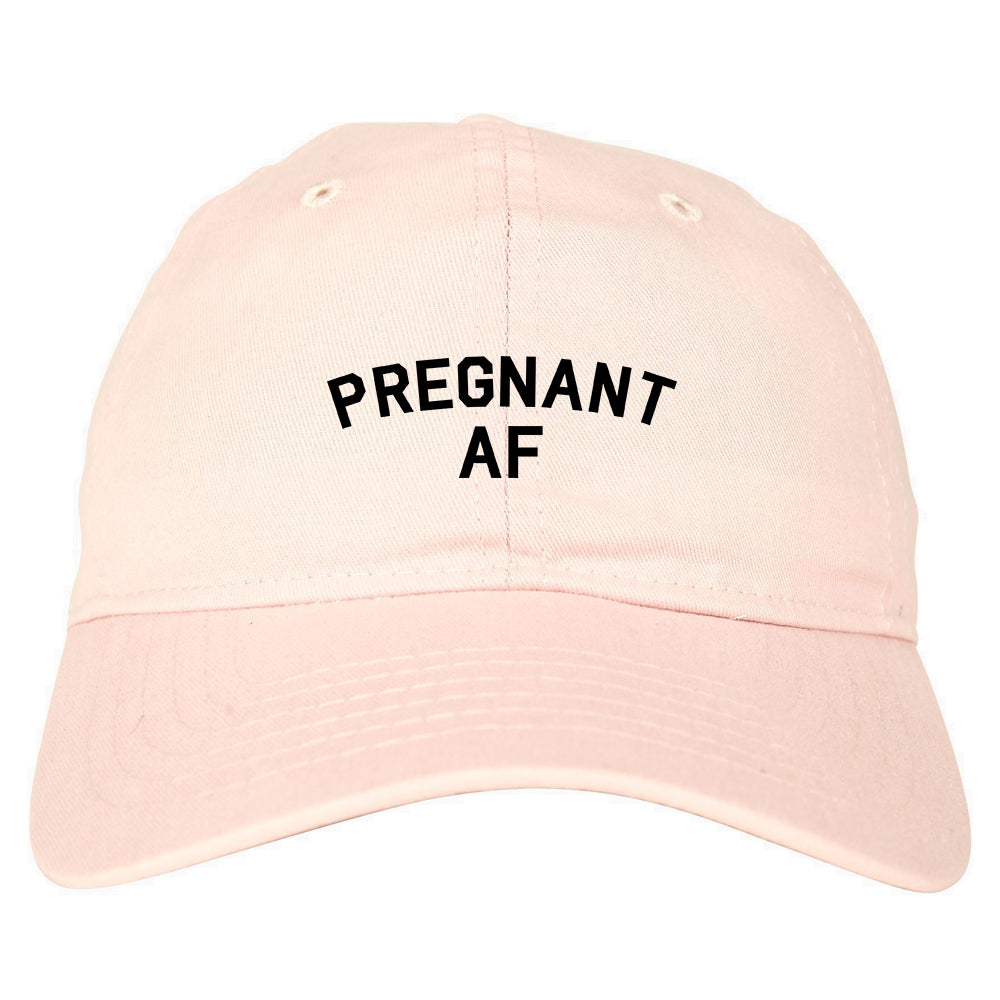 Pregnant AF Mom Pink Dad Hat
